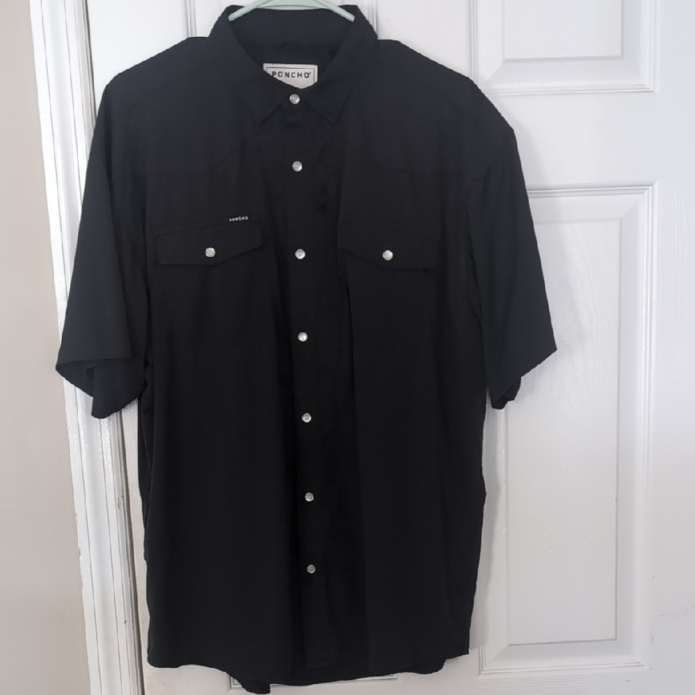 Poncho Black Size Large Regular